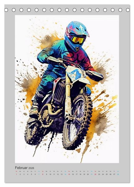 Produktbild: Xtreme Crossfire (Tischkalender 2026 DIN A5 hoch), CALVENDO Monatskalender