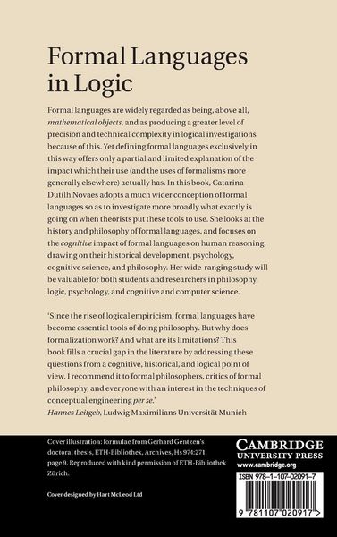 Produktbild: Formal Languages in Logic