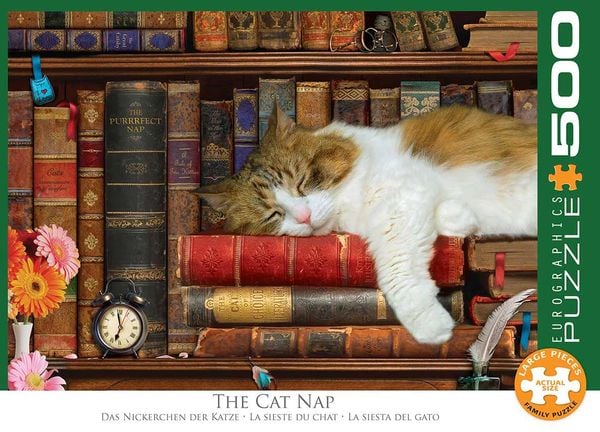 Eurographics 6500-5545 - Katzennickerchen, Puzzle, 500 Teile