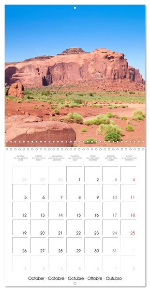 Produktbild: Monument Valley &ndash; Gorgeous Scenic Views (Wall Calendar 2026 12 &times; 12 Inch) CALVENDO 12 Month Wall Calendar