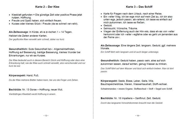 Produktbild: Kartenlegen lernen mit 40x LENORMAND POWER Bachbl&uuml;ten