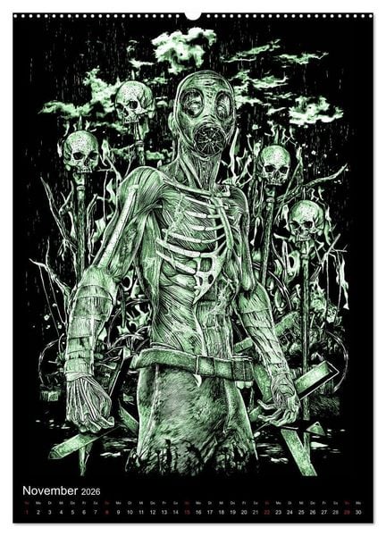 Produktbild: BLOODBOY/FEAR ILLUSTRATION (Wandkalender 2026 DIN A2 hoch), CALVENDO Monatskalender