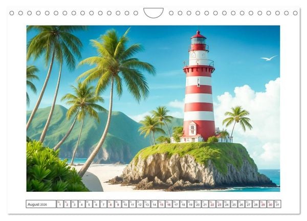 Produktbild: Nach Hause finden, die Leuchtt&uuml;rme (Wandkalender 2026 DIN A4 quer), CALVENDO Monatskalender