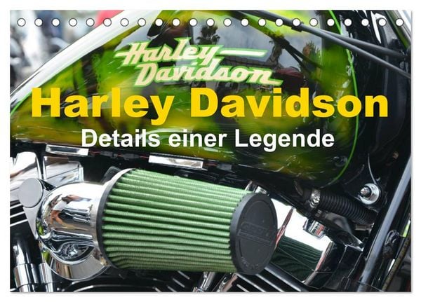 Produktbild: Harley Davidson - Details einer Legende (Tischkalender 2026 DIN A5 quer), CALVENDO Monatskalender