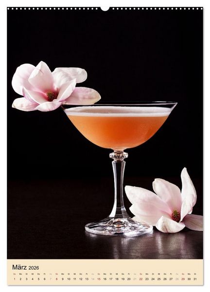 Produktbild: Cocktails mit Blumen und Pflanzen (Wandkalender 2026 DIN A2 hoch), CALVENDO Monatskalender