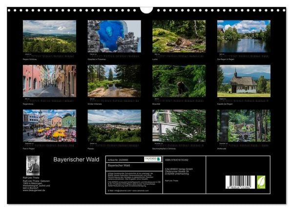 Produktbild: Bayerischer Wald (Wandkalender 2026 DIN A3 quer), CALVENDO Monatskalender