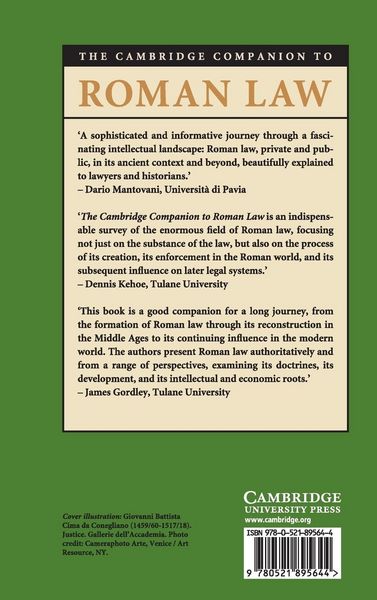 Produktbild: The Cambridge Companion to Roman Law