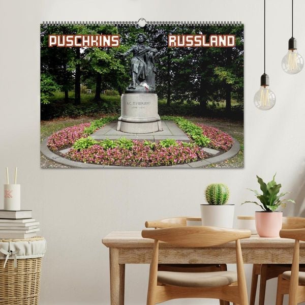 Produktbild: PUSCHKINS RUSSLAND (Wandkalender 2026 DIN A2 quer), CALVENDO Monatskalender