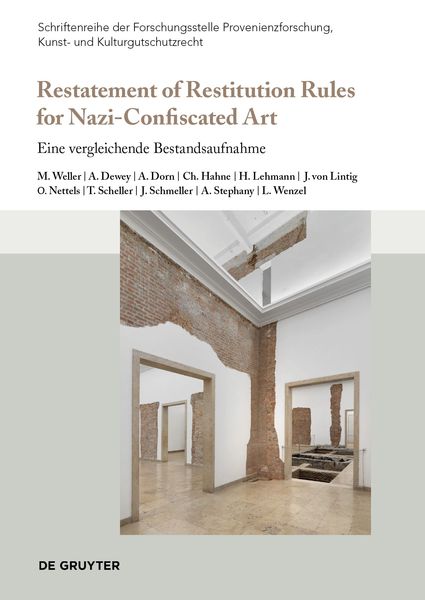 Produktbild: Restatement of Restitution Rules for Nazi-Confiscated Art