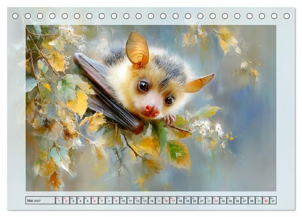 Produktbild: Flughunde. Anmut in stimmungsvollen Naturszenen (Tischkalender 2027 DIN A5 quer), CALVENDO Monatskalender