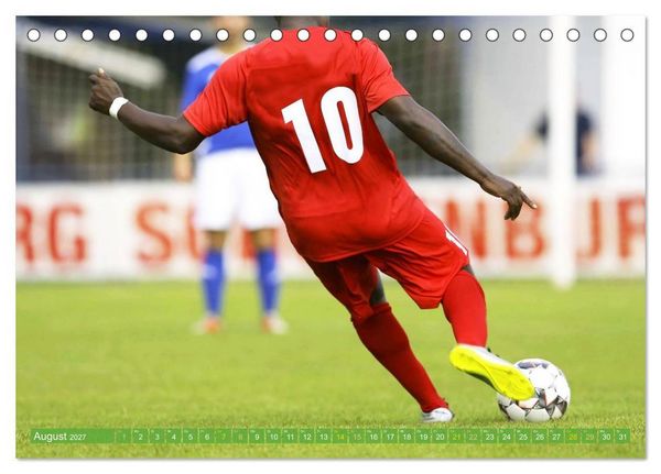 Produktbild: Ich liebe Fu&szlig;ball (Tischkalender 2027 DIN A5 quer), CALVENDO Monatskalender