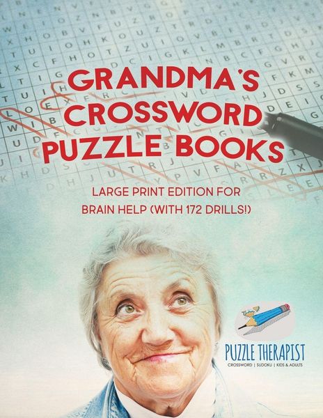 Produktbild: Grandma's Crossword Puzzle Books | Large Print Edition for Brain Help (with 172 Drills!)