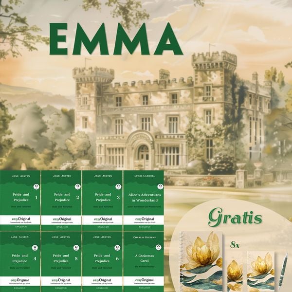 Produktbild: Emma (8 B&uuml;cher + Audio-Online + exklusive Extras) - Frank-Lesemethode