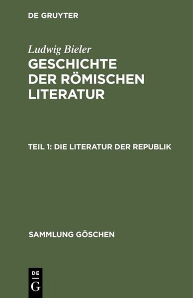 Produktbild: Die Literatur der Republik