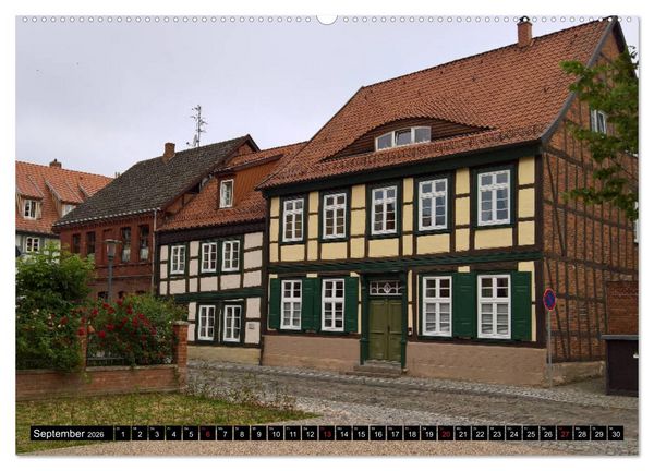 Produktbild: Grabow - Fachwerkstadt an der Elde (hochwertiger Premium Wandkalender 2026 DIN A2 quer), Kunstdruck in Hochglanz