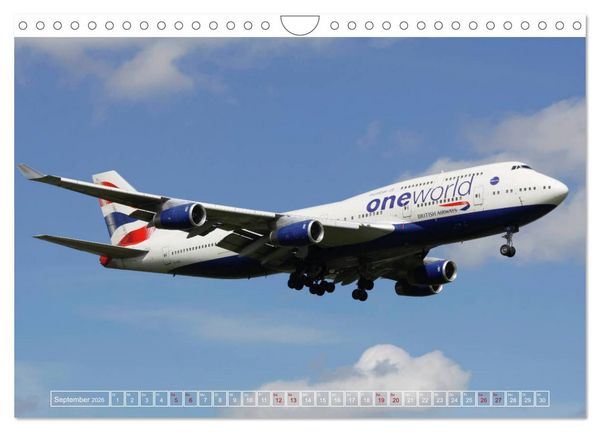Produktbild: Boeing 747 - die K&ouml;nigin der L&uuml;fte (Wandkalender 2026 DIN A4 quer), CALVENDO Monatskalender