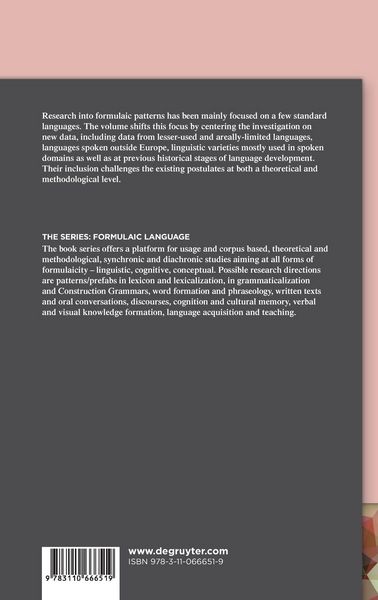 Produktbild: Formulaic Language and New Data