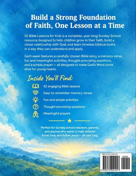 Produktbild: 52 Bible Lessons for Kids