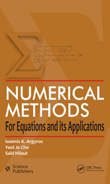 Produktbild: Numerical Methods for Equations and its Applications