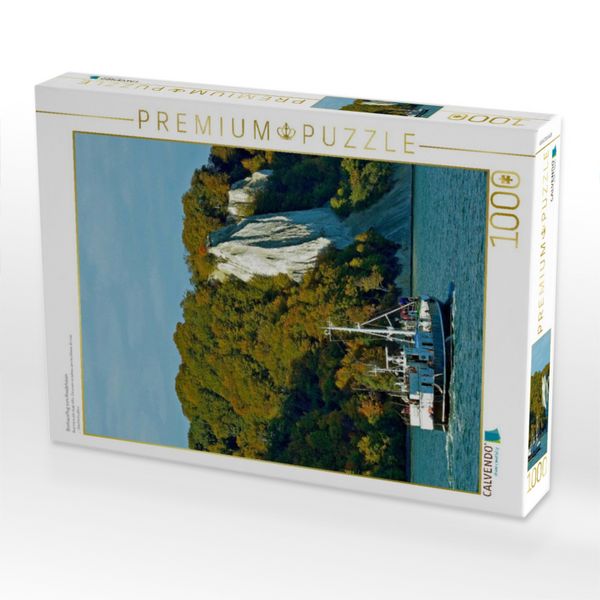 Produktbild: CALVENDO Puzzle Bootsausflug zum Kreidefelsen | 1000 Teile Lege-Gr&ouml;&szlig;e 64x48cm Foto-Puzzle f&uuml;r gl&uuml;ckliche Stunden