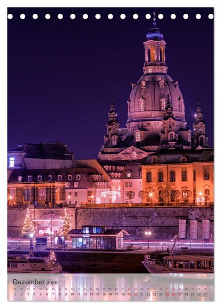 Produktbild: Elbstadt Dresden (Tischkalender 2026 DIN A5 hoch), CALVENDO Monatskalender