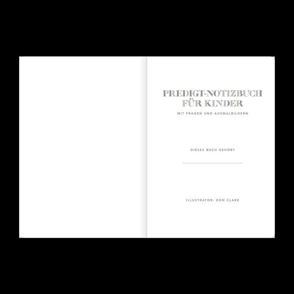 Produktbild: Predigt-Notizbuch f&uuml;r Kinder