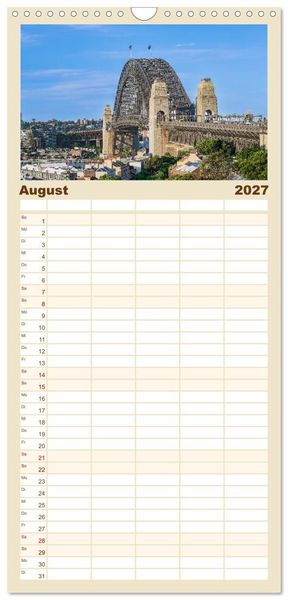Produktbild: Familienplaner 2027 - Sydney - Pulsierendes Herz Australiens mit 5 Spalten (Wandkalender, 21 x 45 cm) CALVENDO
