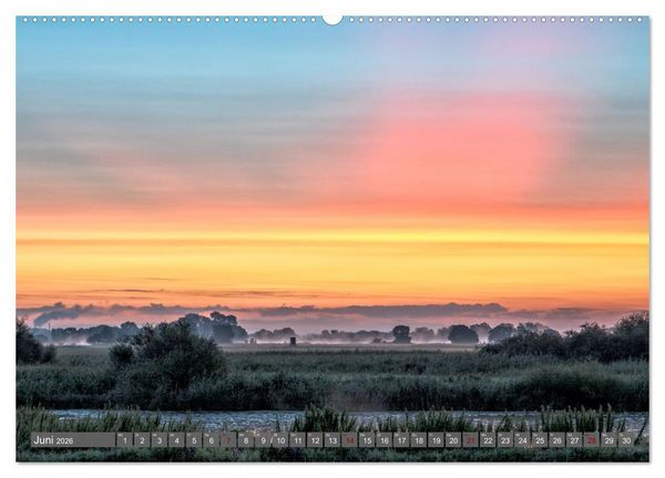 Produktbild: Naturlandschaft Elbe - Im Wechsel der Jahreszeiten (hochwertiger Premium Wandkalender 2026 DIN A2 quer), Kunstdruck in Hochglanz