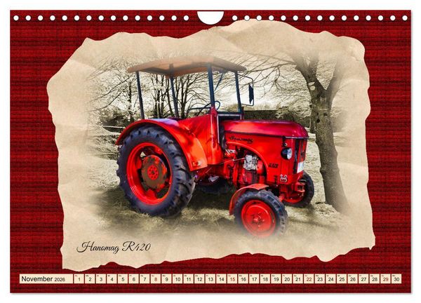 Produktbild: Hanomag Schlepper (Wandkalender 2026 DIN A4 quer), CALVENDO Monatskalender