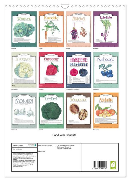 Produktbild: Food with Benefits (Wandkalender 2026 DIN A3 hoch), CALVENDO Monatskalender