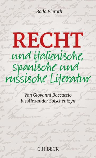 Produktbild: Recht und italienische, spanische und russische Literatur