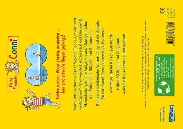 Produktbild: Conni Gelbe Reihe (Besch&auml;ftigungsbuch): Entdeckt! Spiele und Suchbilder