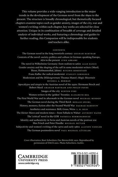 Produktbild: The Cambridge Companion to the Modern German Novel