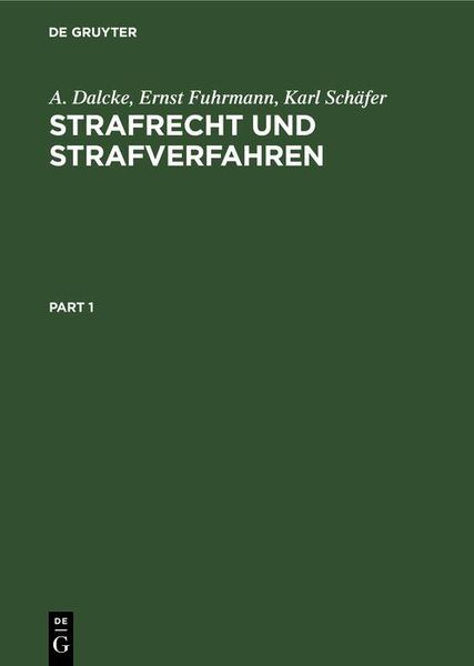 Produktbild: Strafrecht und Strafverfahren
