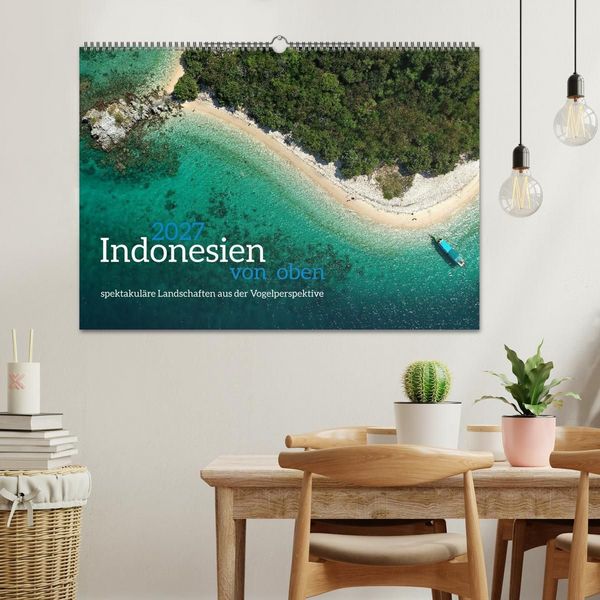 Produktbild: Indonesien von oben - spektakul&auml;re Landschaften aus der Vogelperspektive (Wandkalender 2027 DIN A2 quer), CALVENDO Monatskalender