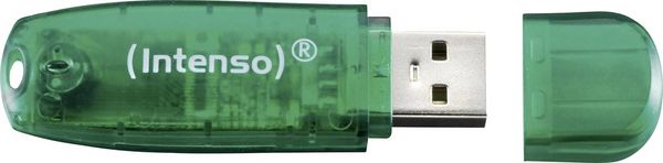 Produktbild: Intenso Rainbow Line USB-Stick 8 GB Gr&uuml;n 3502460 USB-A (USB 2.0)