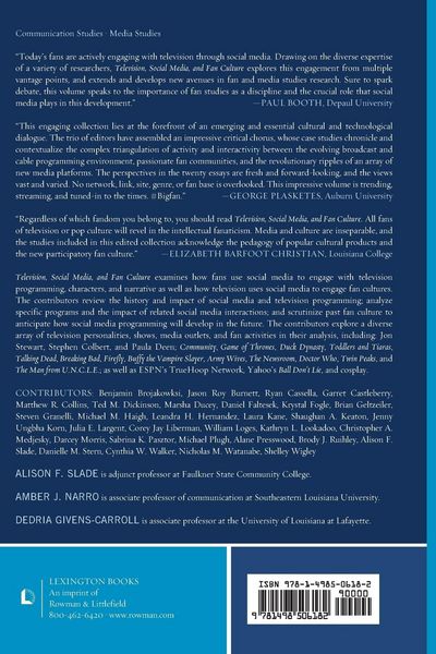 Produktbild: Television, Social Media, and Fan Culture