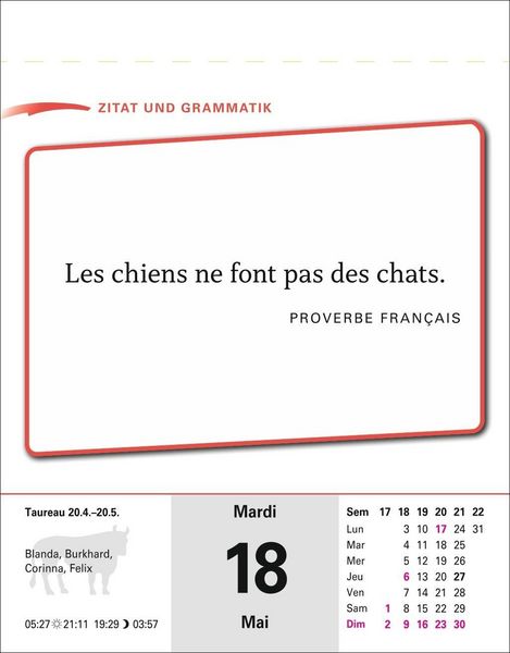 Produktbild: Franz&ouml;sisch Sprachkalender 2027 - Franz&ouml;sisch lernen leicht gemacht - Tagesabrei&szlig;kalender