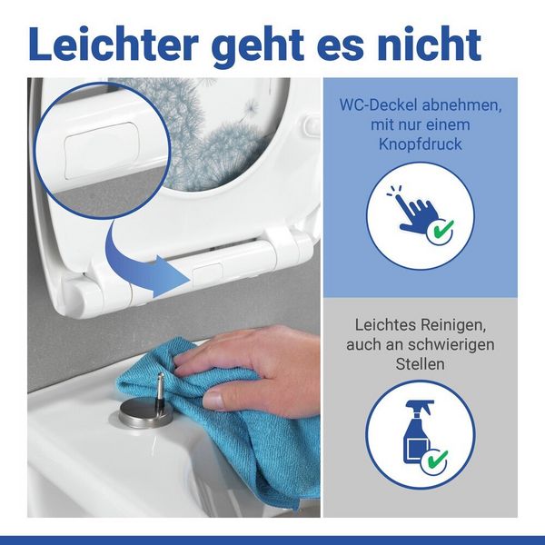 Produktbild: WC Sitz Mod. Astera, Toilettendeckel mit Motiv und Absenkautomatik