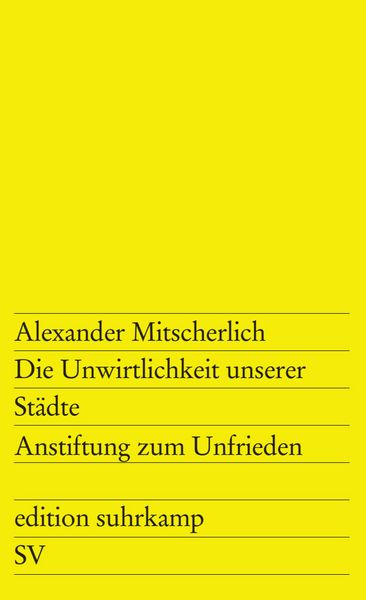 Produktbild: Die Unwirtlichkeit unserer Städte