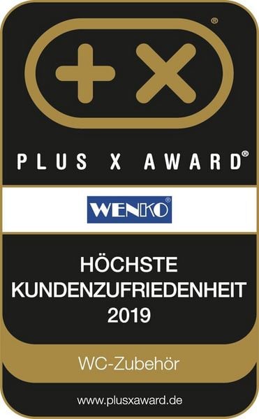 Produktbild: WC-Garnitur Mod. Badi Wei&szlig; Keramik, mit Silikon-B&uuml;rstenkopf