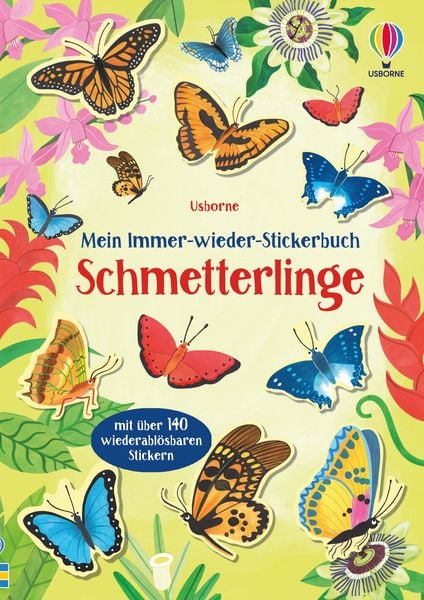Mein Immer-wieder-Stickerbuch: Schmetterlinge, Taschenbuch von Jane Bingham, Usborne, 9781789418682