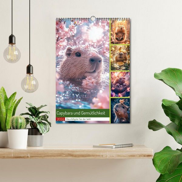 Produktbild: Capybara und Gem&uuml;tlichkeit (Wandkalender 2026 DIN A3 hoch), CALVENDO Monatskalender