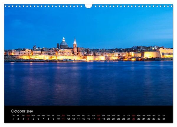 Produktbild: Malta. The sunny island full of charm. (Wall Calendar 2026 DIN A3 landscape), CALVENDO 12 Month Wall Calendar