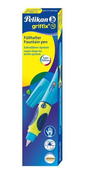 Pelikan Füller Griffix Neon Fresh Blue für Rechtshänder