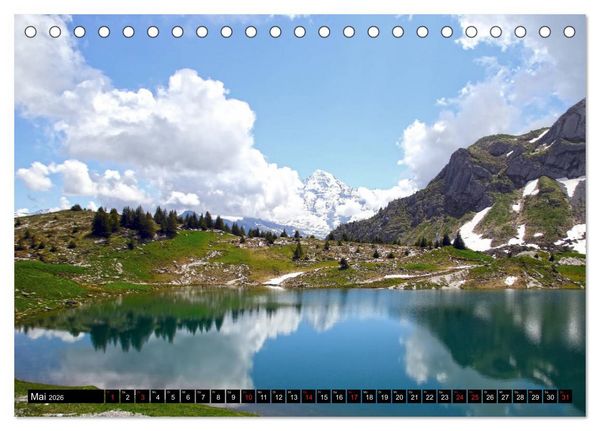 Produktbild: Berge im Berner Oberland (Tischkalender 2026 DIN A5 quer), CALVENDO Monatskalender