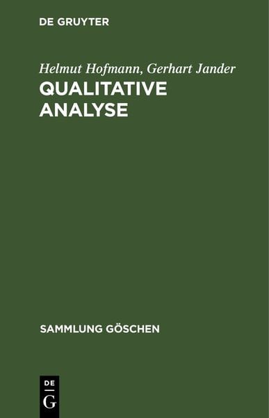 Produktbild: Qualitative Analyse