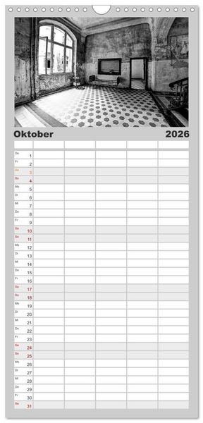 Produktbild: Familienplaner 2026 - Lost Beauty mit 5 Spalten (Wandkalender, 21 x 45 cm) CALVENDO