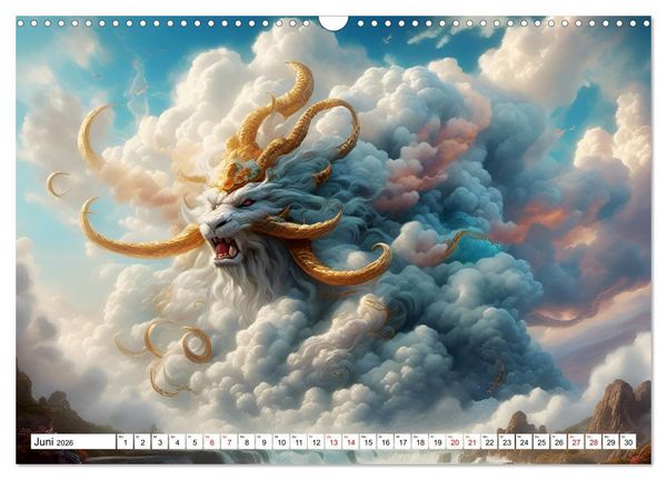 Produktbild: Wolkenkreaturen (Wandkalender 2026 DIN A3 quer), CALVENDO Monatskalender