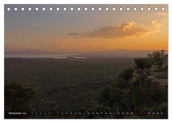 Produktbild: &Auml;thiopien, urspr&uuml;ngliches Afrika (Tischkalender 2026 DIN A5 quer), CALVENDO Monatskalender